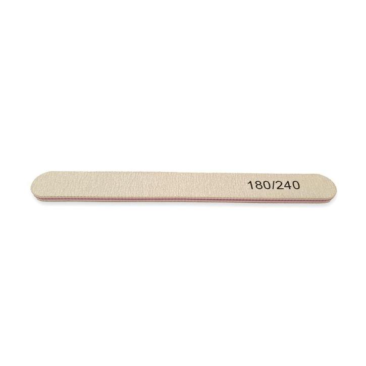Nail File - Straight Zebra 180/240