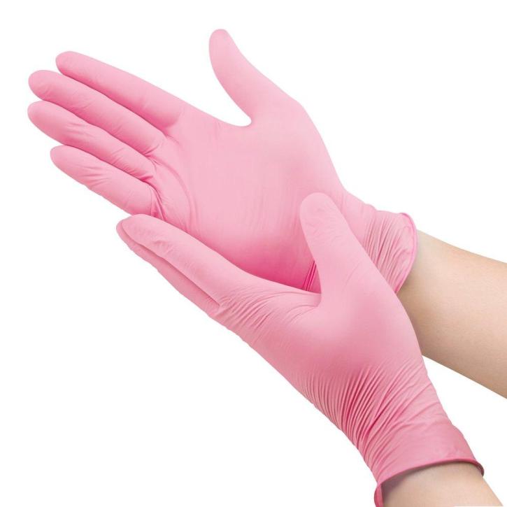 Nitrile Gloves - Pink