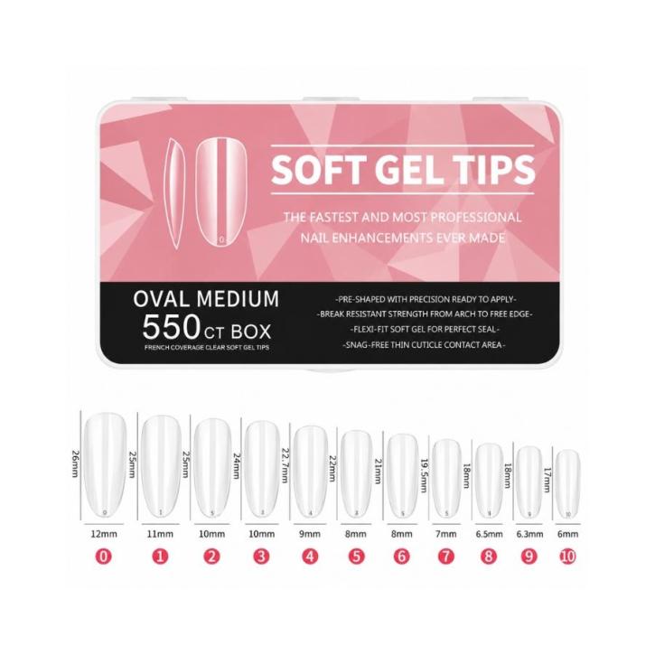 Medium Oval Soft Gel Tips